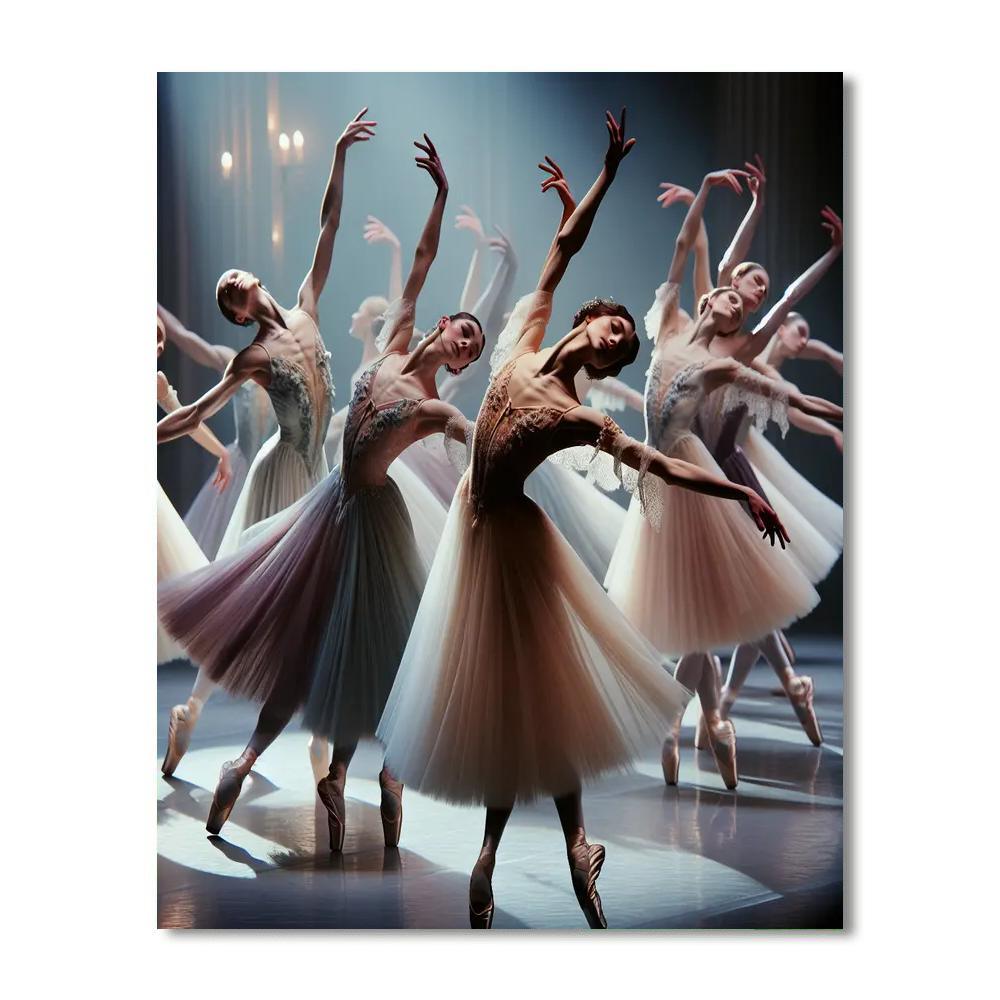 Elegant Ballet Performance DIY Paint By Numbers