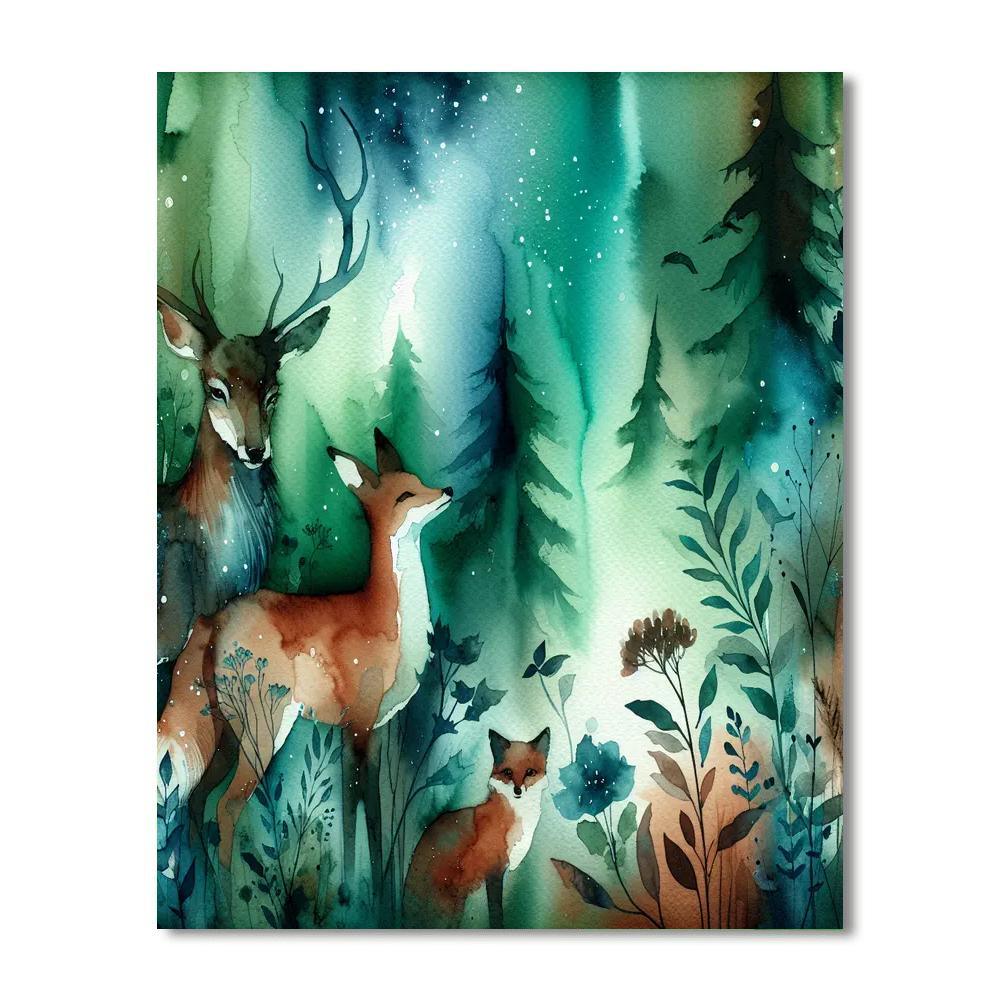 Mystical Wildlife Encounter DIY Paint By Numbers