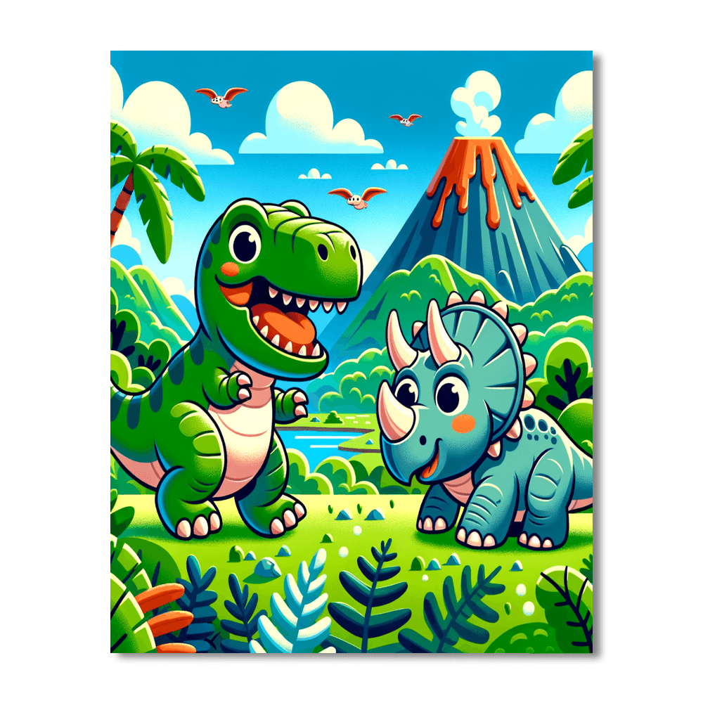 Dinosaur Explorers Painting By Numbers Kit