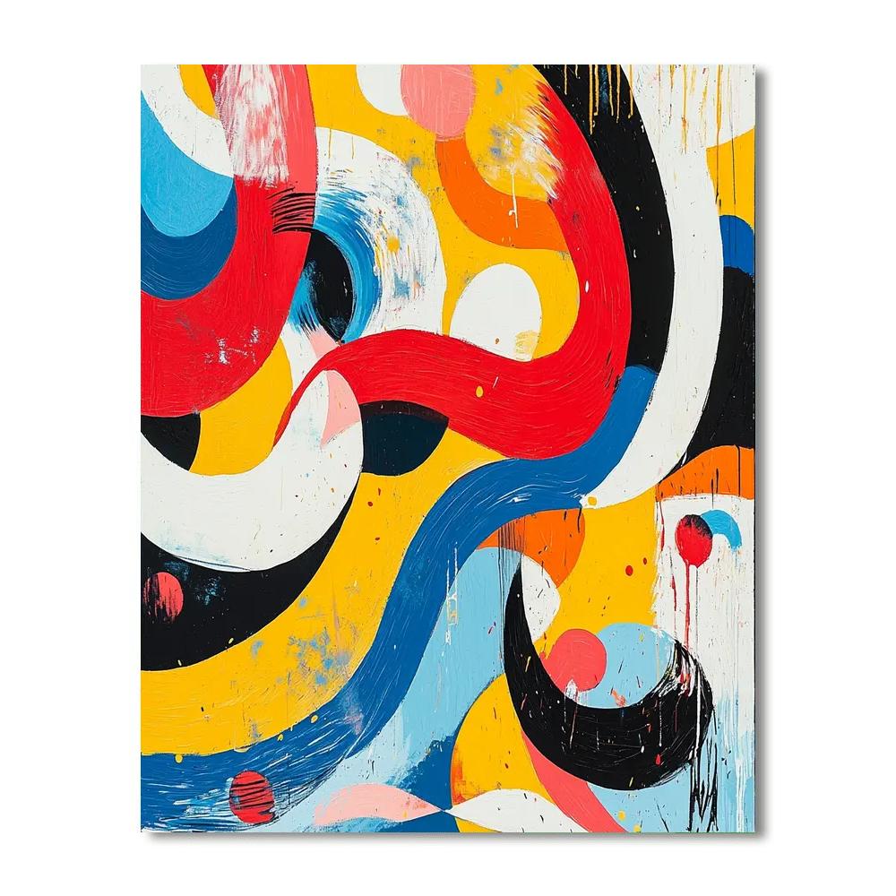 Joan Miró Inspired Playful Visions  Painting Number Kit