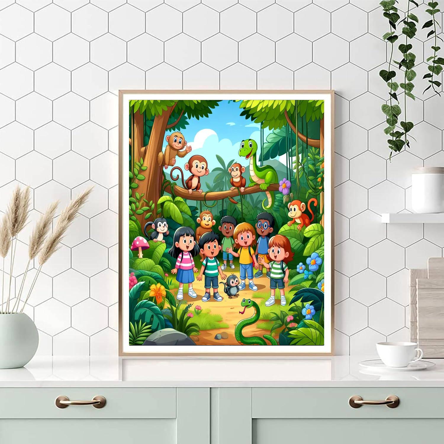 Jungle Mystery Adventure Paint By Numbers