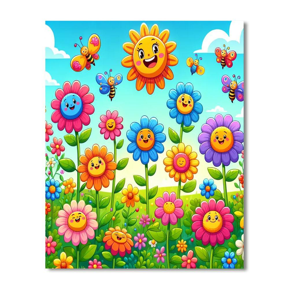 Wonderful Wildflower Meadow Paint By Number