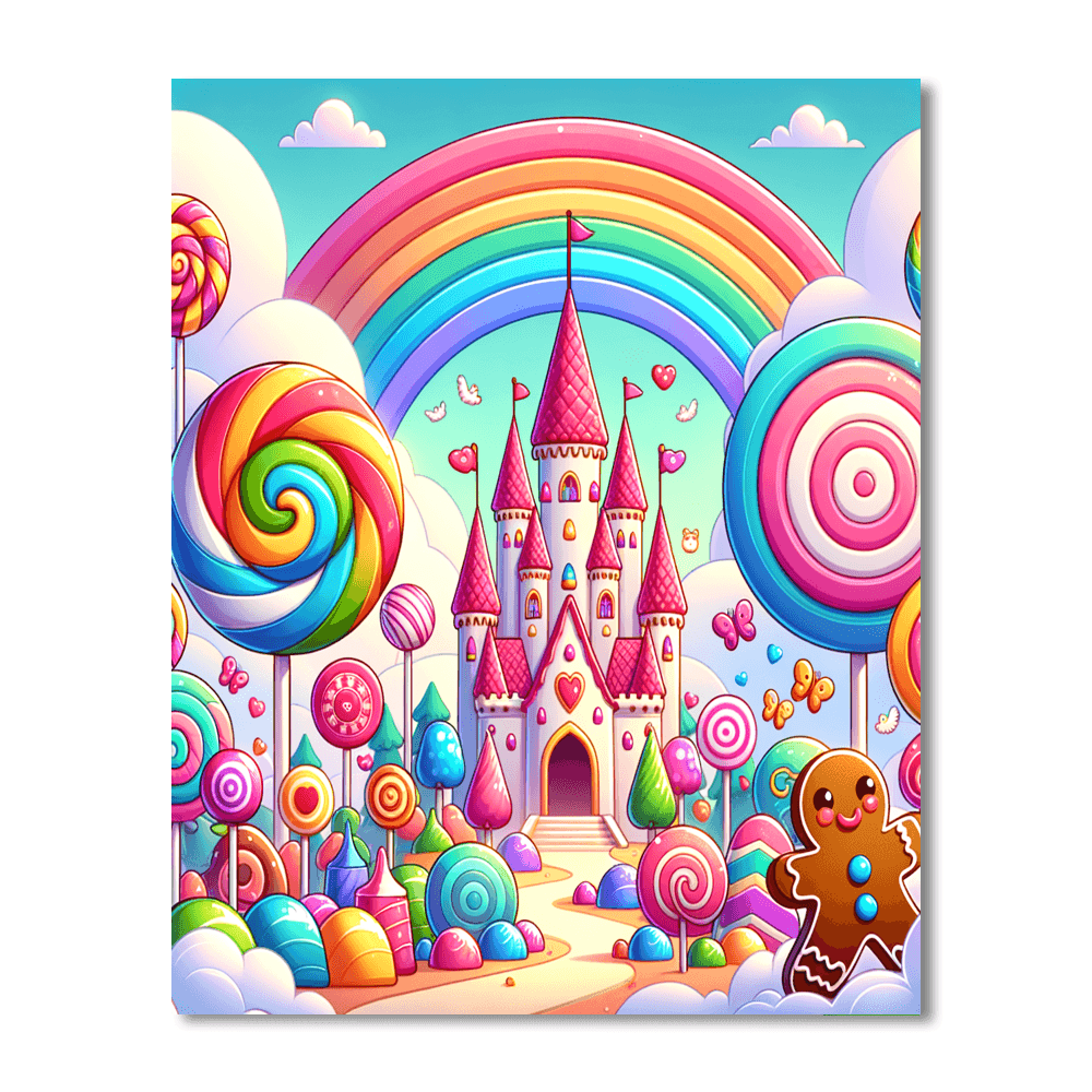 Adventure In A Magical Candy Land Paint By Color