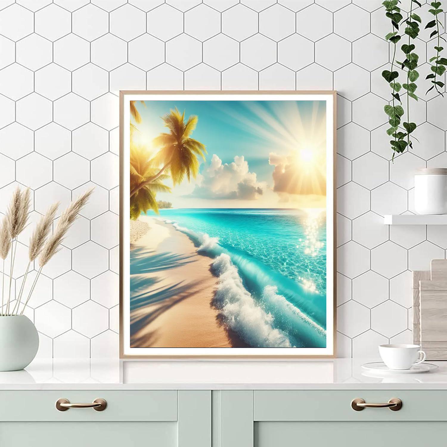 Glistening Ocean Paradise Paint By Numbers