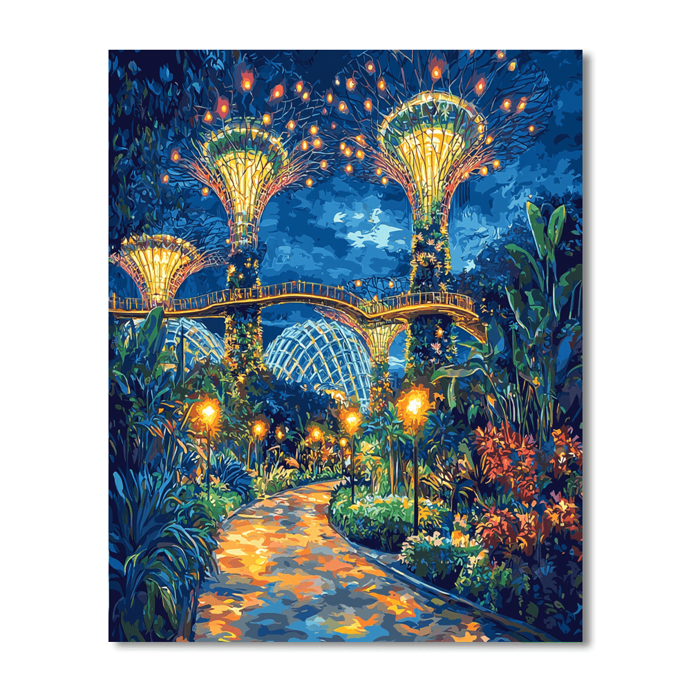 The Gardens By The Bay Paint By Numbers Kits