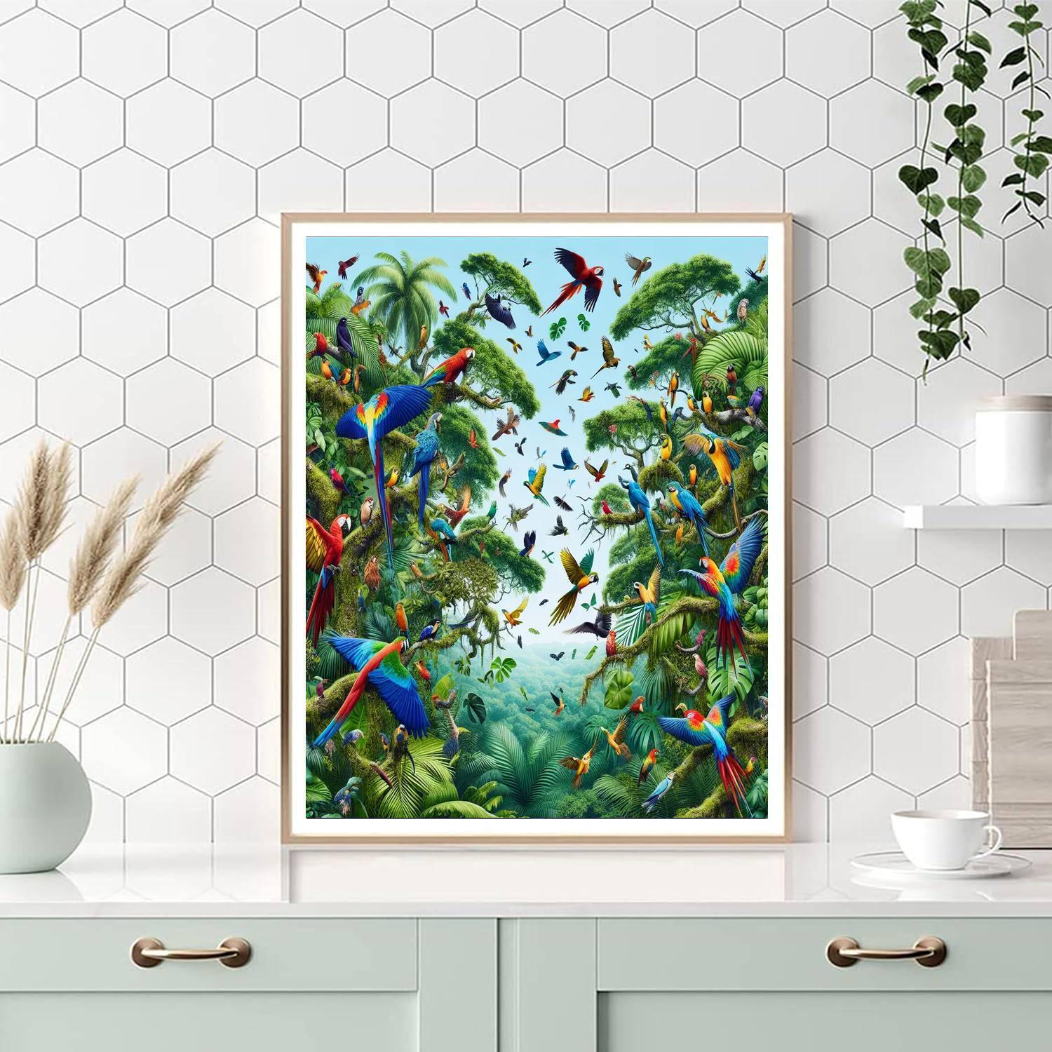 Jungle Canopy Symphony Paint By Numbers Art