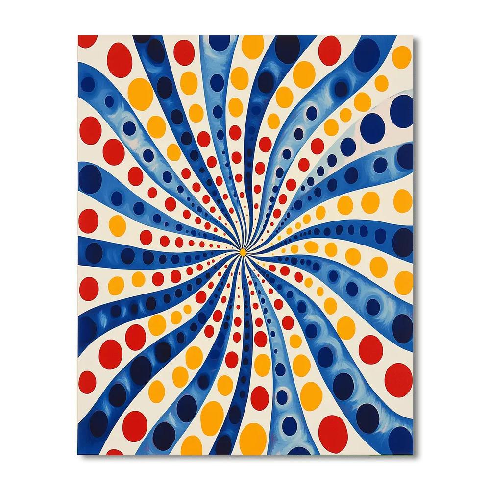 Yayoi Kusama Inspired Infinity Dreams  DIY Paint By Numbers