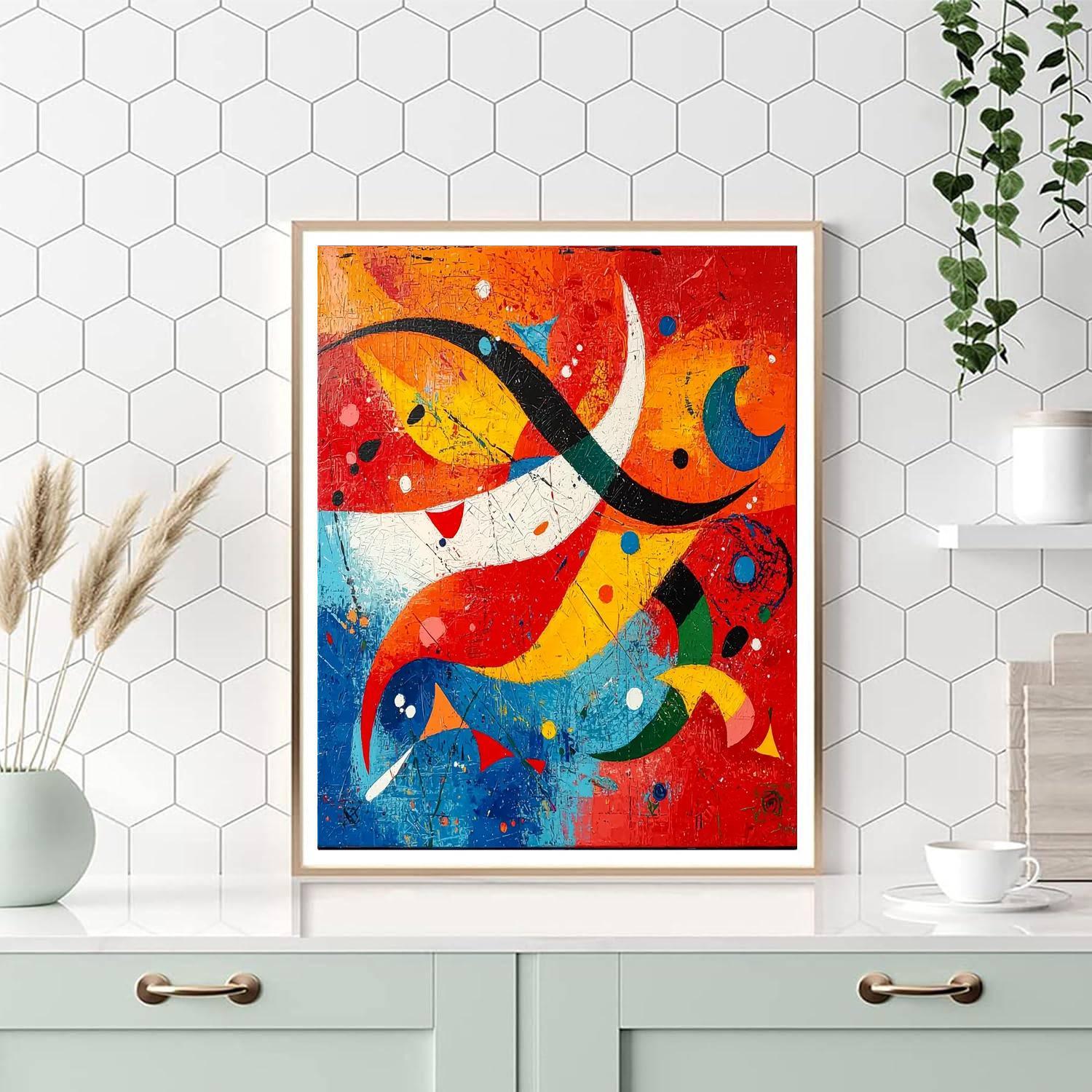 Joan Miró Inspired Fragments Of Joy  Paint By Numbers Art