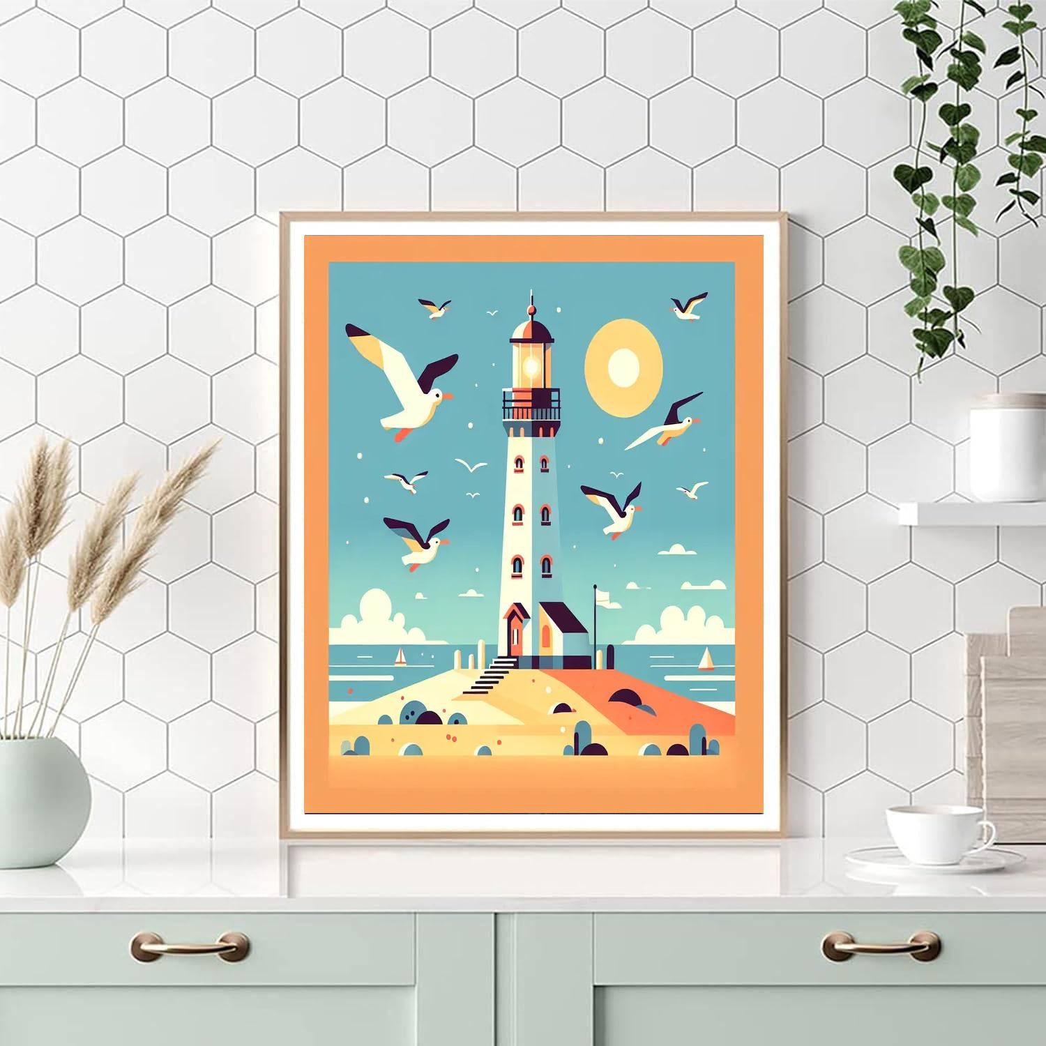 Coastal Lighthouse Adventure Paint By Number