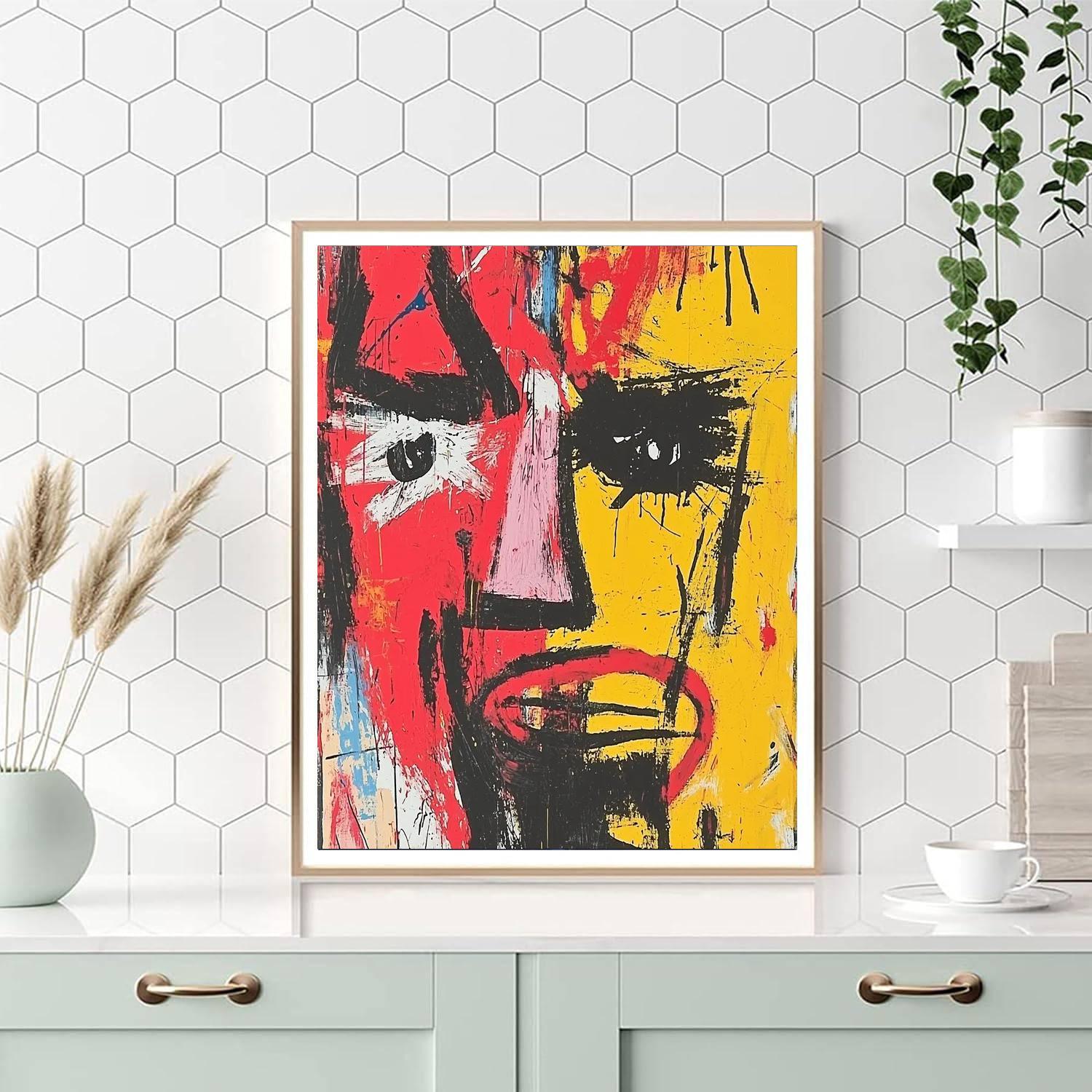 Jean-Michel Basquiat Inspired Chains Of Expression  Numbered Painting Kits