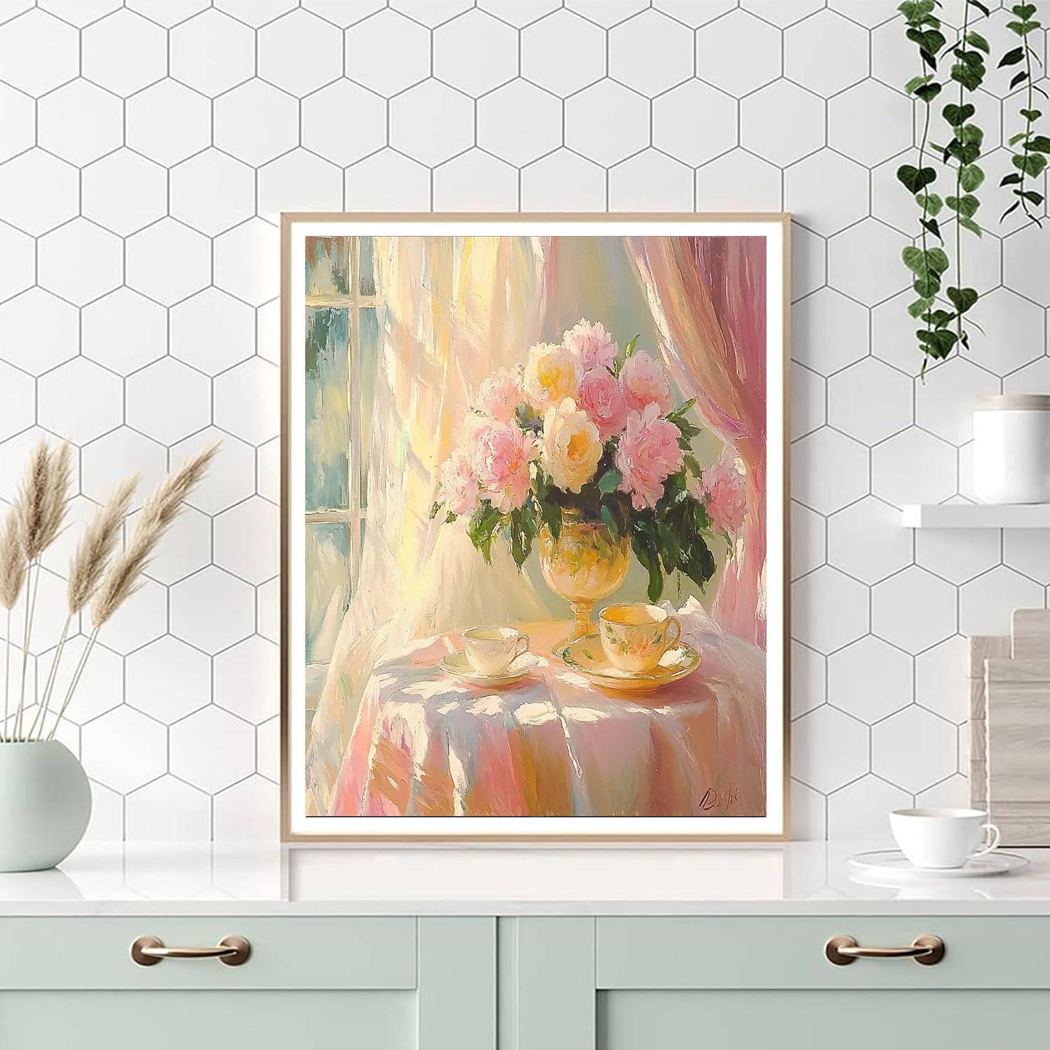 Edgar Degas Inspired Soft Embrace  DIY Paint By Numbers