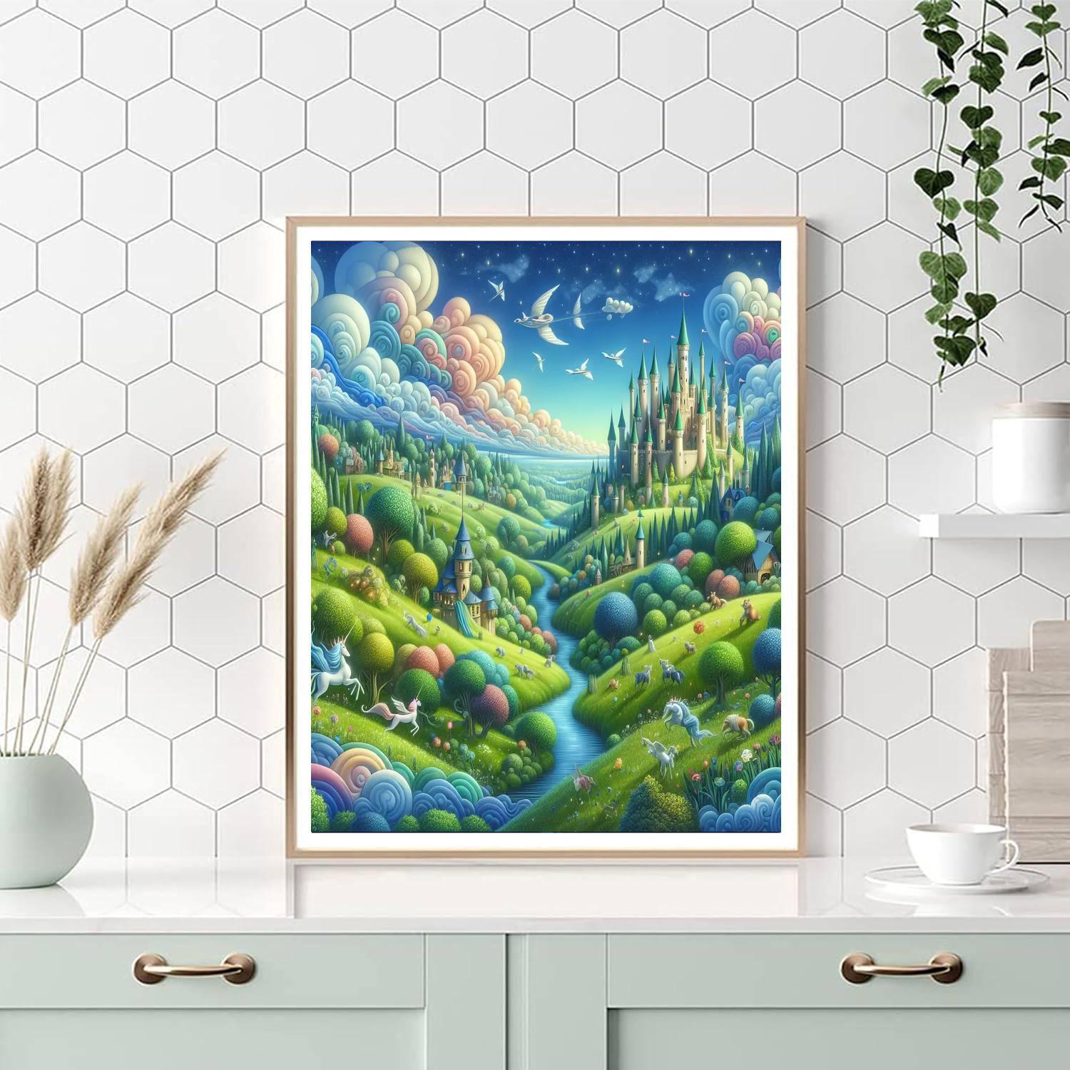 Luminous Fairy Tale Landscape Paint By Numbers Kits