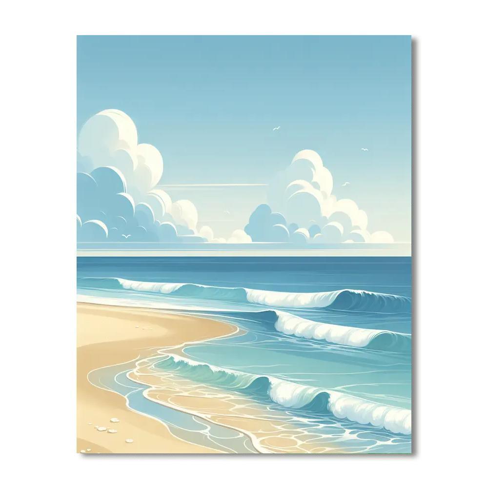 Beachside Harmony Painting Number Kit