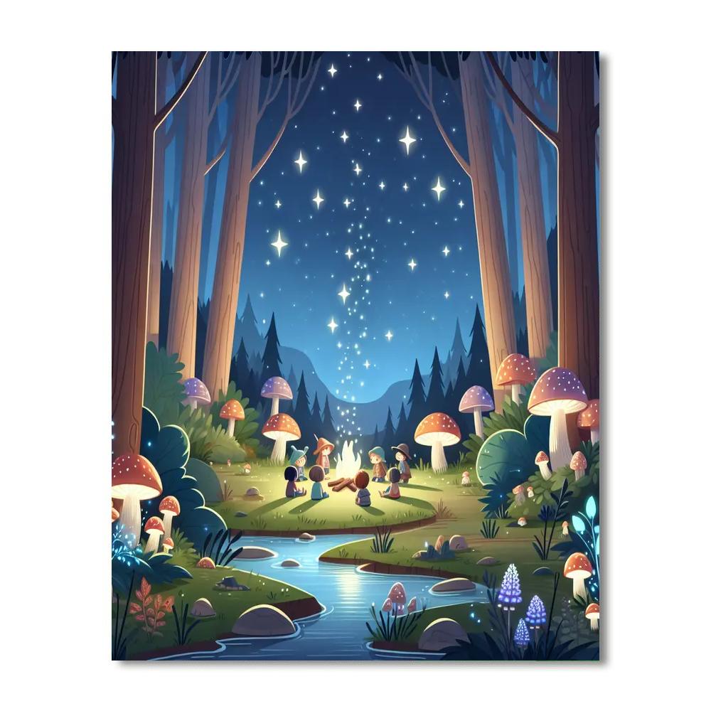 Magic Forest Retreat Painting Number Kit