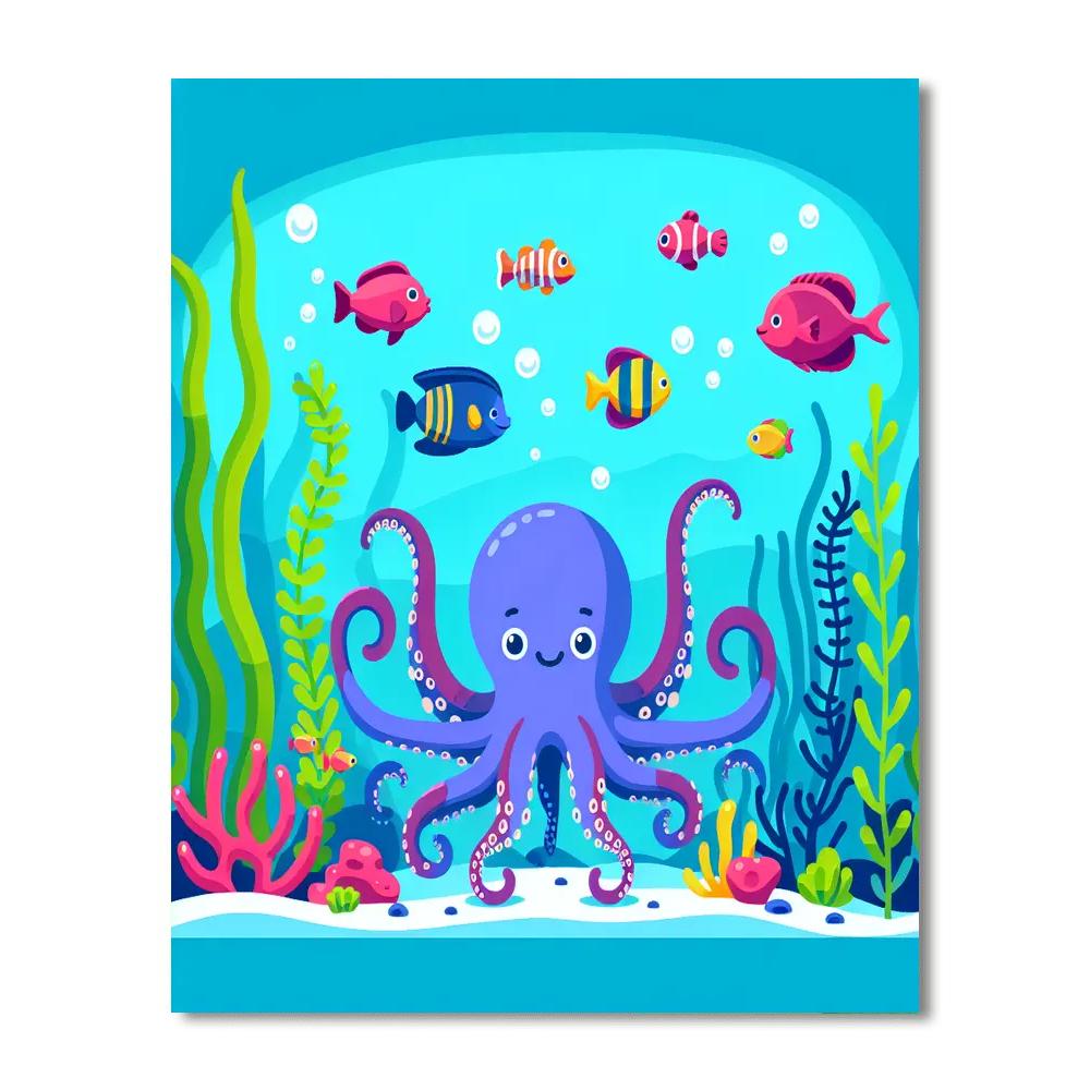 Undersea Explorer Painting Number Kit