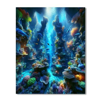 Enigmatic Undersea World Paint By Number