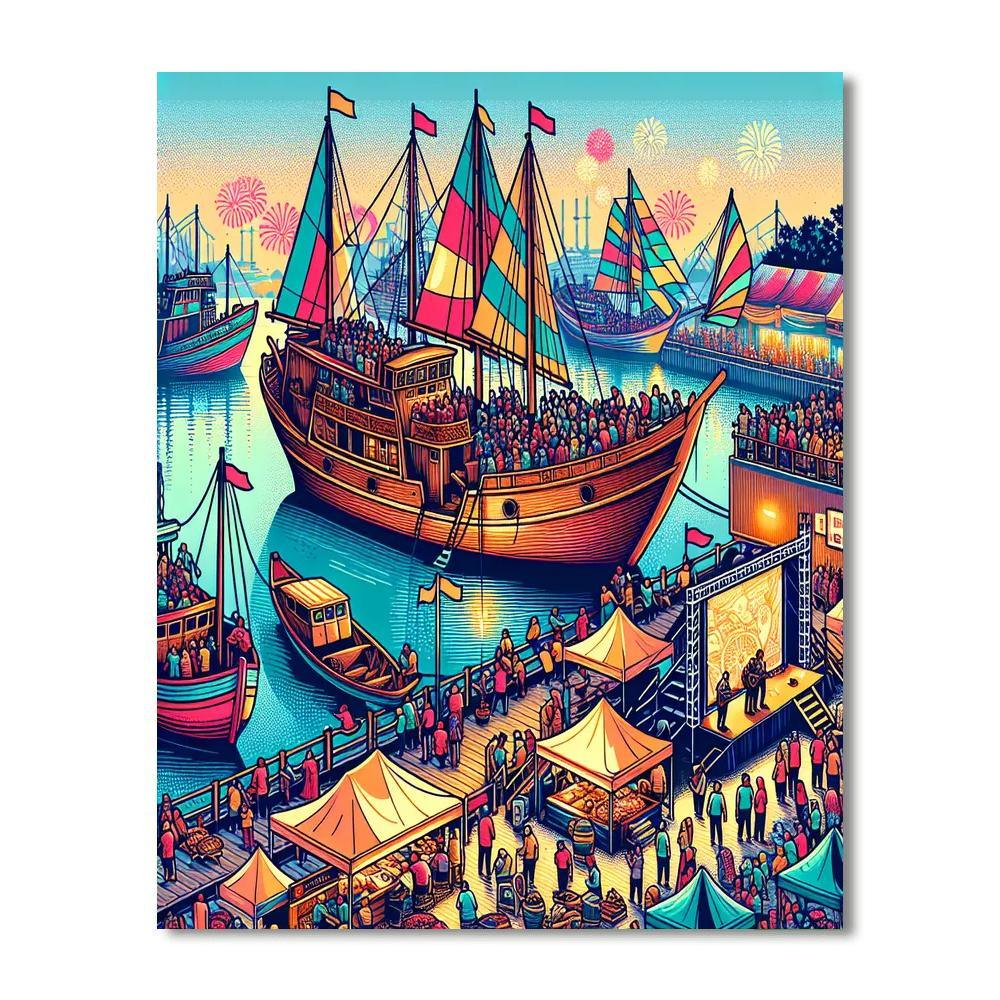 Harbour Festival DIY Paint By Numbers