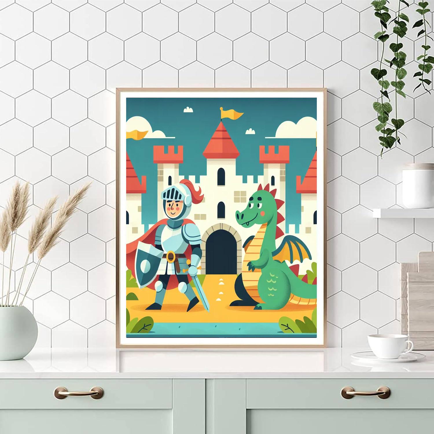 Castle Kingdom Quest Paint By Numbers