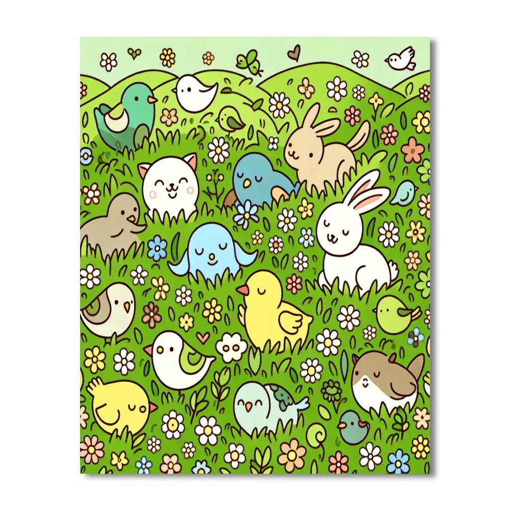 Melodic Meadow Harmony Numbered Painting Kits