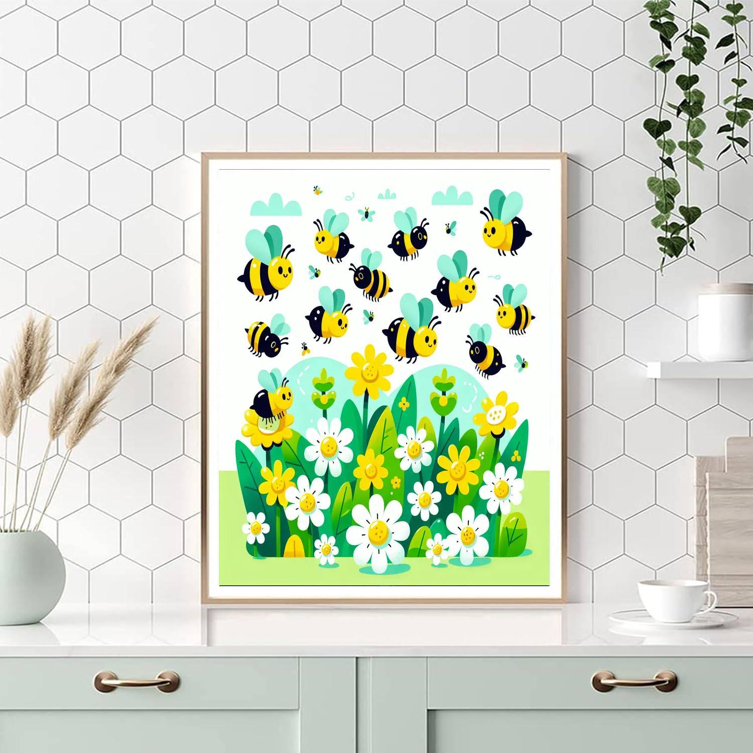 Busy Bee Harmony Number Painting