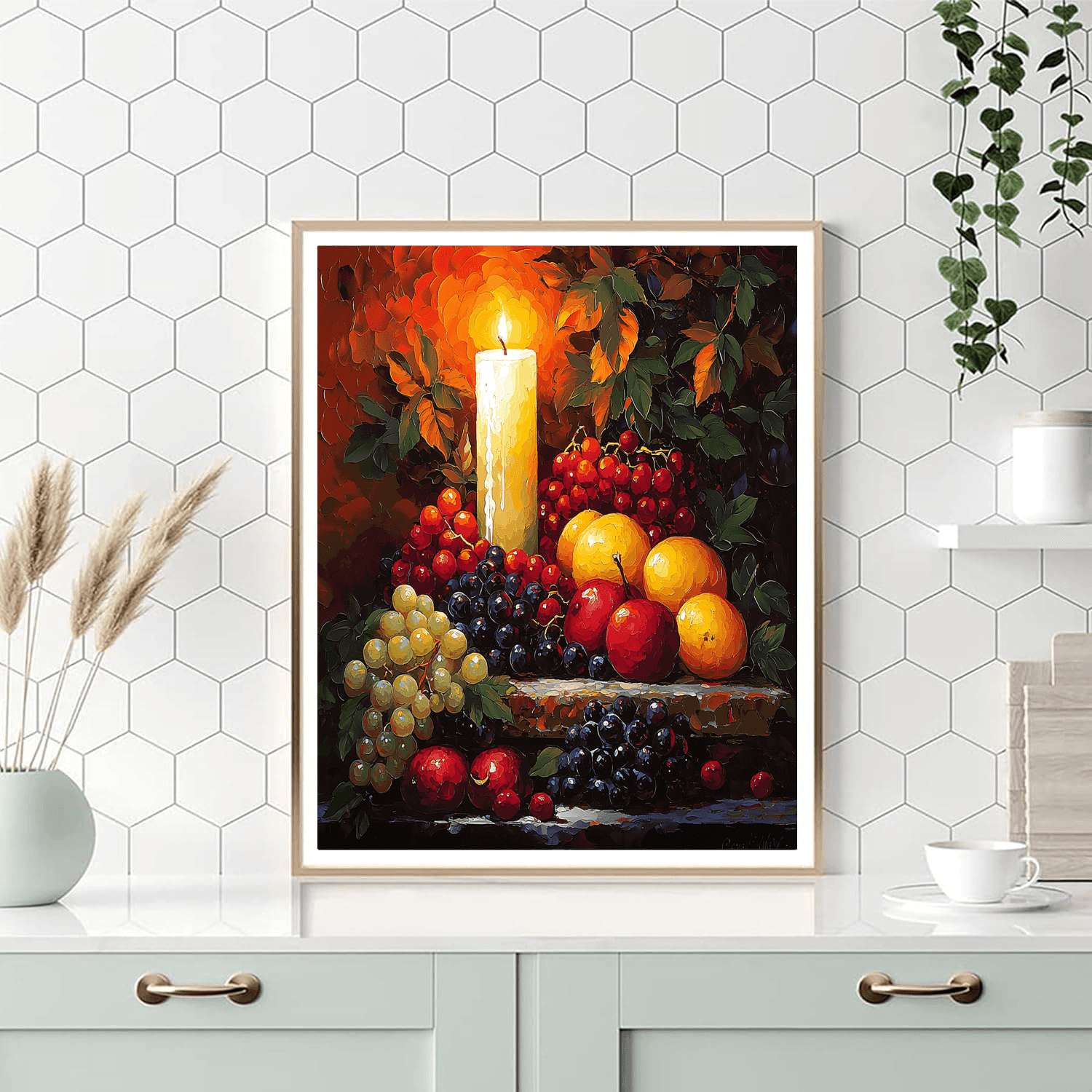 Caravaggio Inspired Candlelit Conversations  Painting By Numbers Kit