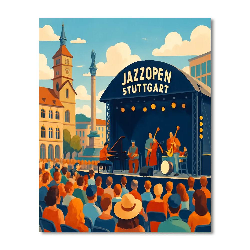 Jazzopen Stuttgart - Stuttgart, Germany Painting Number Kit