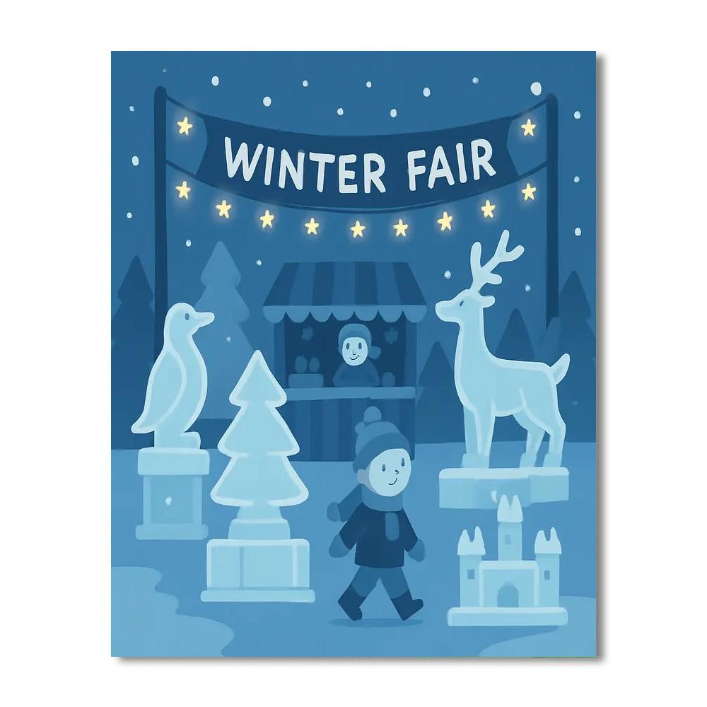 Winter Wonderland Fair Number Painting