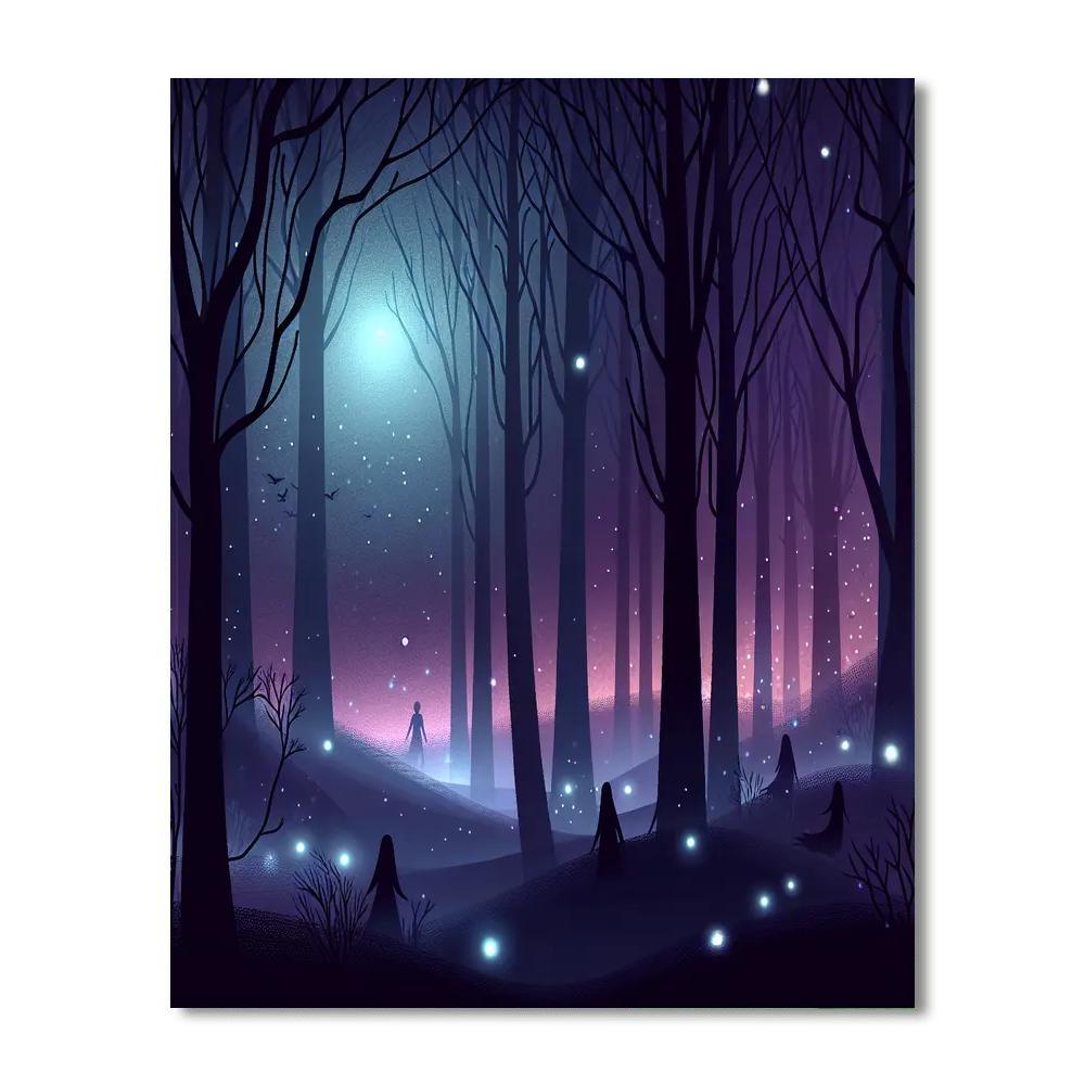 Twilight Enchanted Forest Paint By Numbers Art