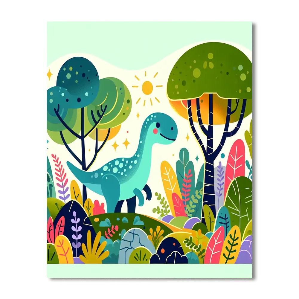 Incredible Dino Discovery Paint By Numbers Art