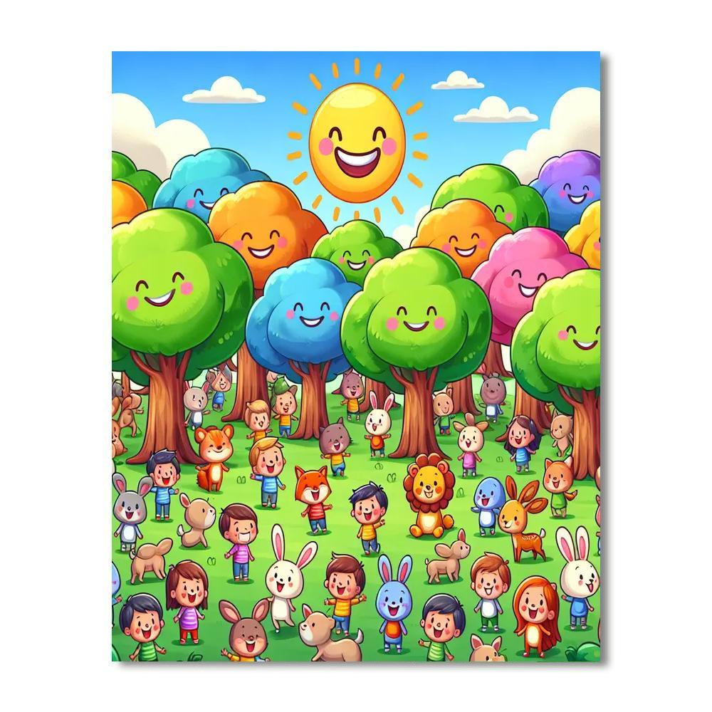 Giggle Grove Painting Number Kit