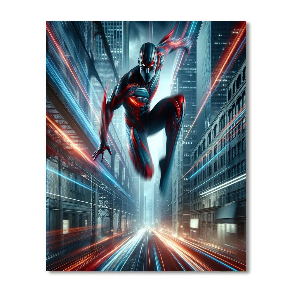 Spider-man's City Swing Paint By Numbers