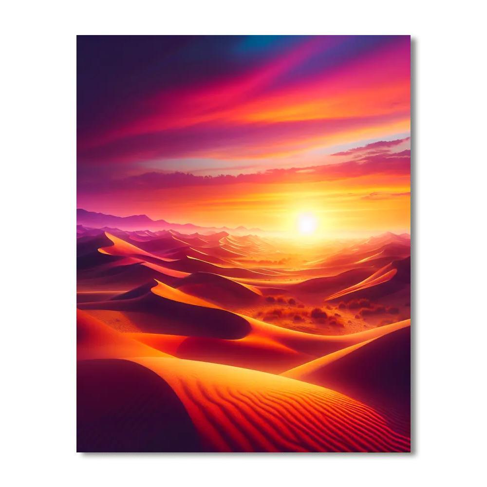 Magical Desert Dunes Number Painting
