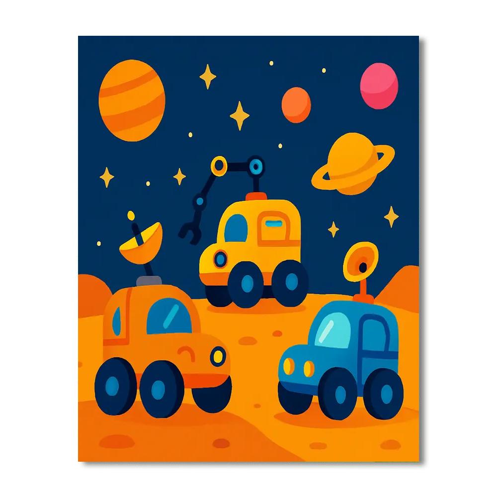 Space Rovers Numbered Painting Kits