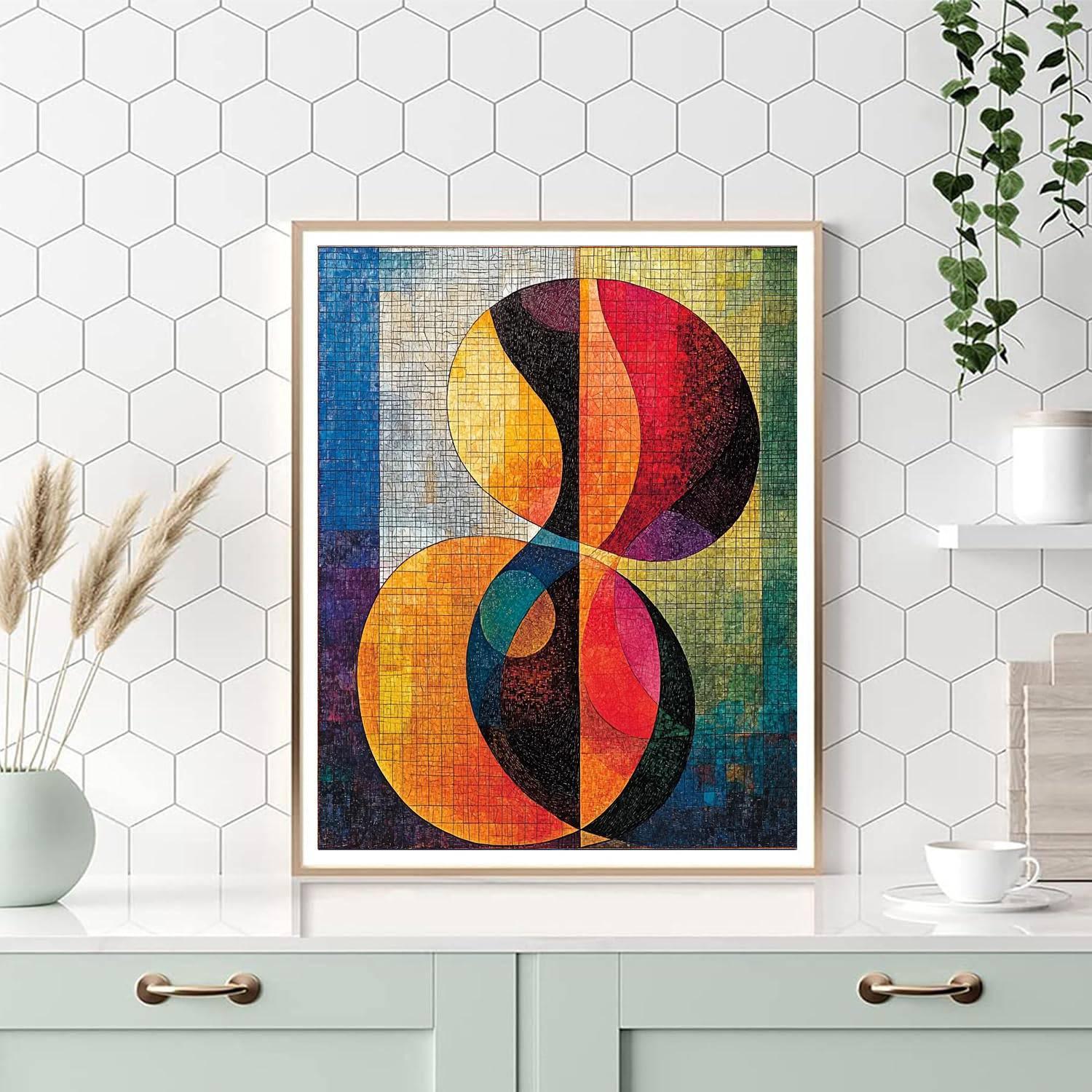 Paul Klee Inspired Lyrical Geometry  Paint By Numbers Art