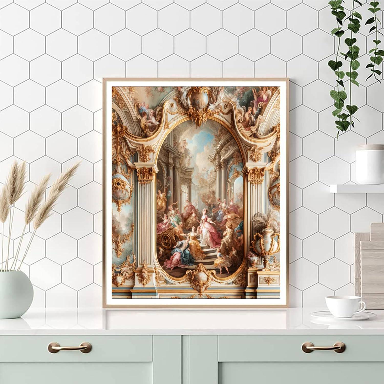 Elegant Rococo Revelry Paint By Numbers