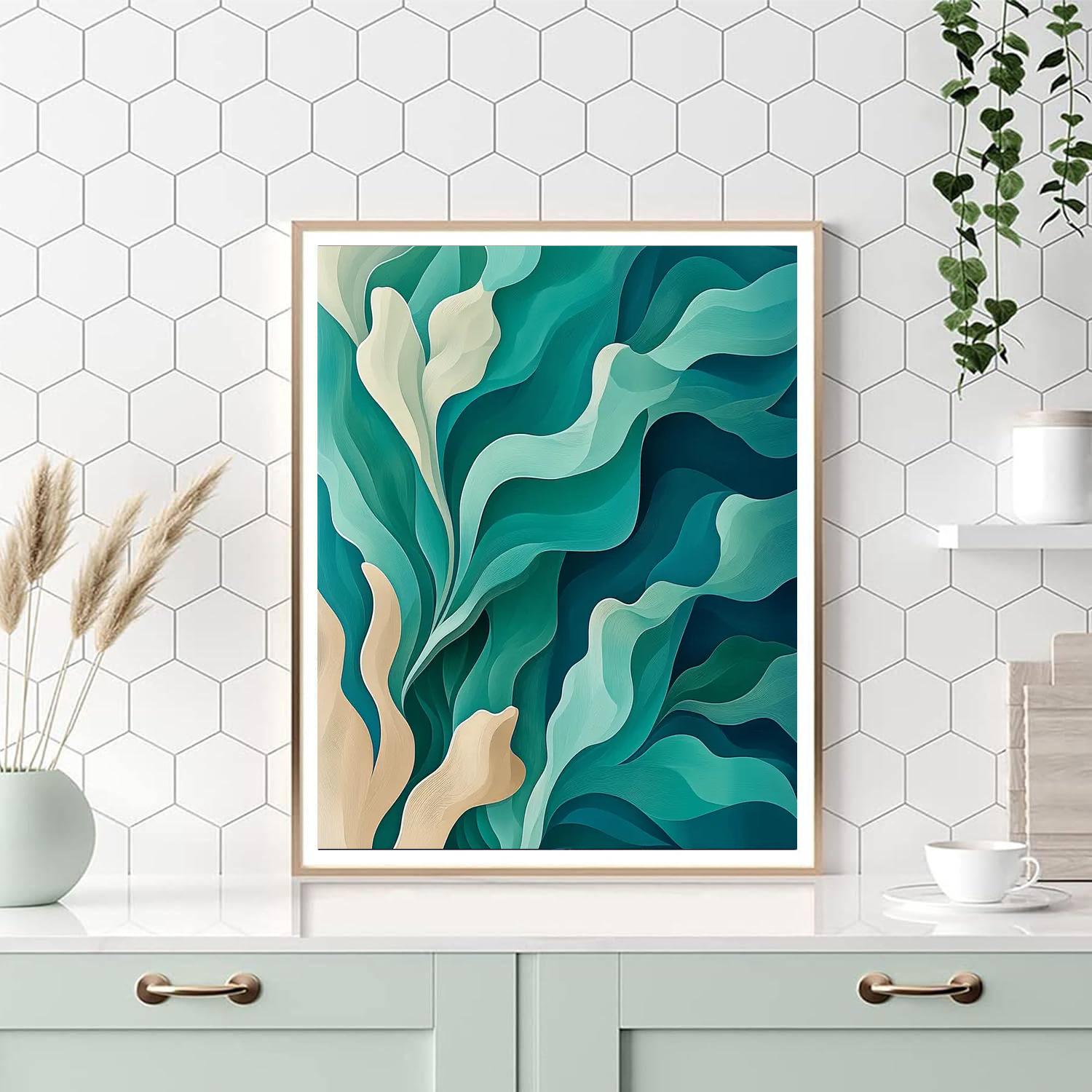 Leonardo Da Vinci Inspired Mysteries Of The Deep  DIY Paint By Numbers