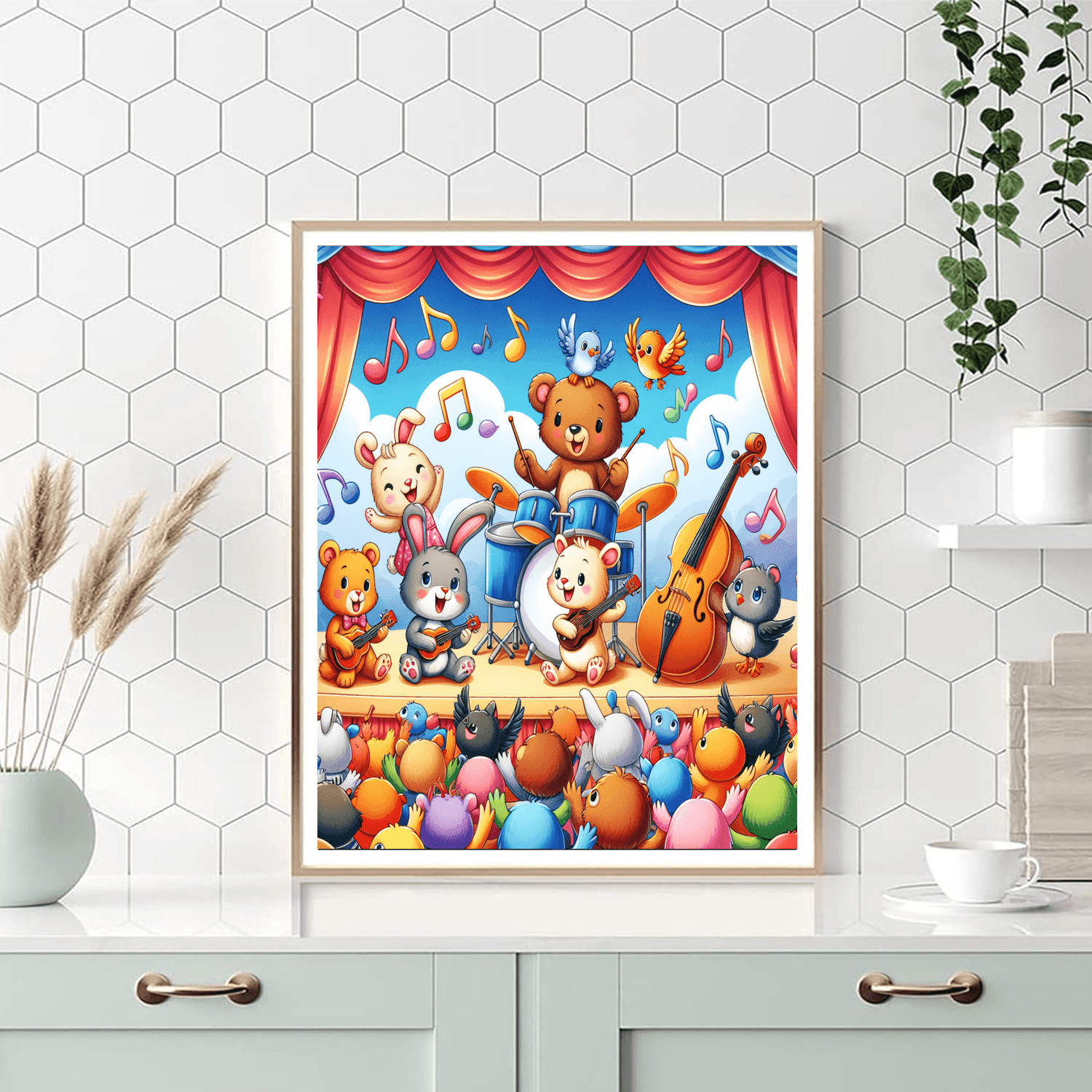 Happy Animal Band Paint By Color