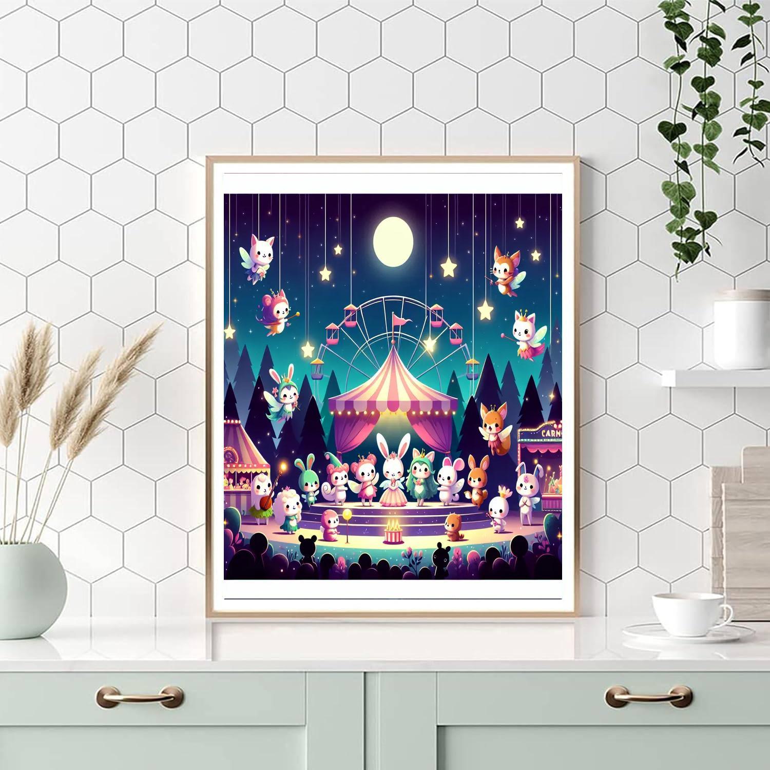 Enchanted Creature Carnival Numbered Painting Kits
