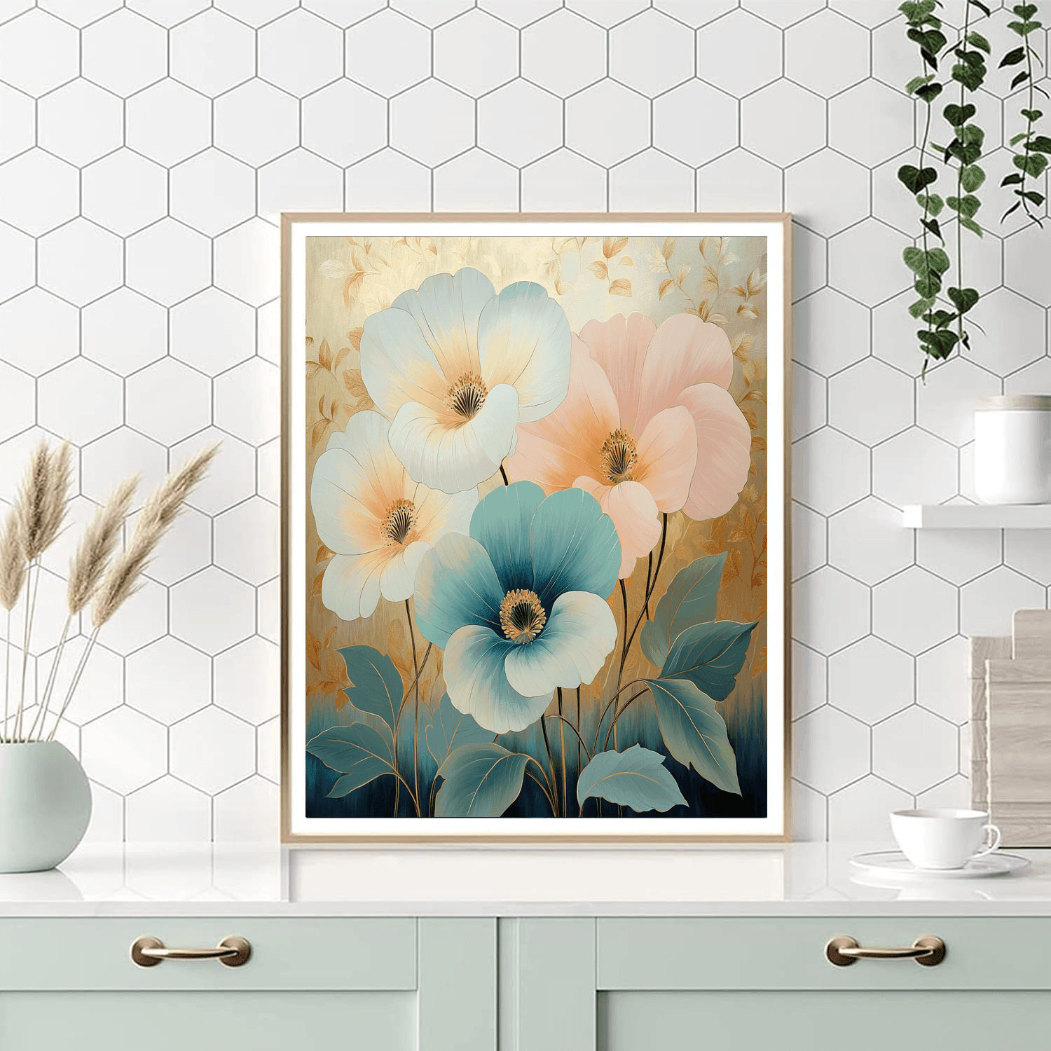 Klimt Inspired Timeless Floral Essence  Painting By Numbers Kit