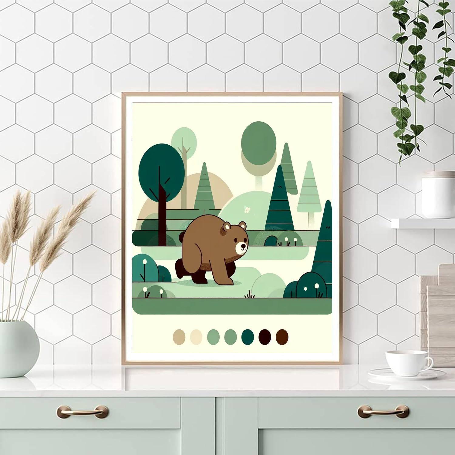 Curious Bear Expedition Paint By Color