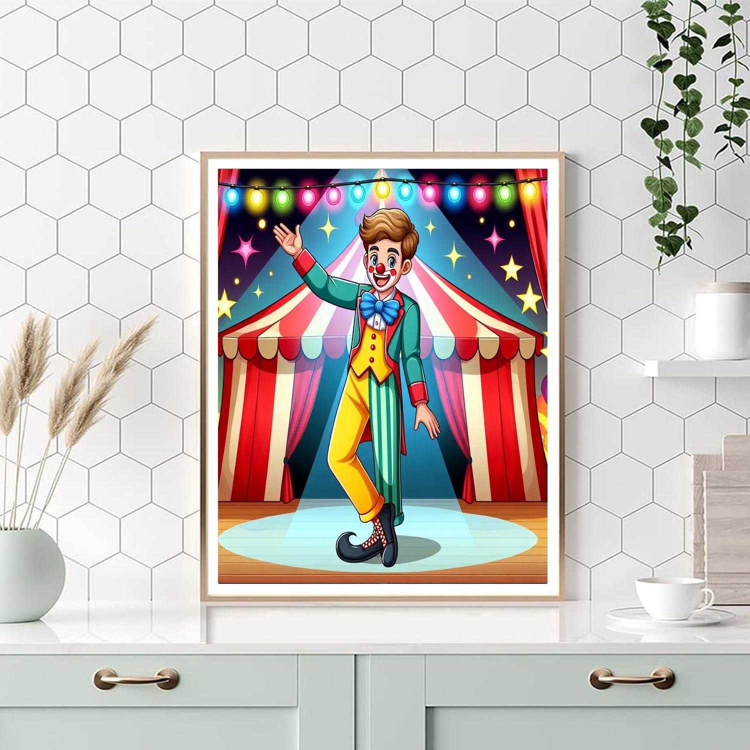 Circus Clown Show Paint By Numbers Kits