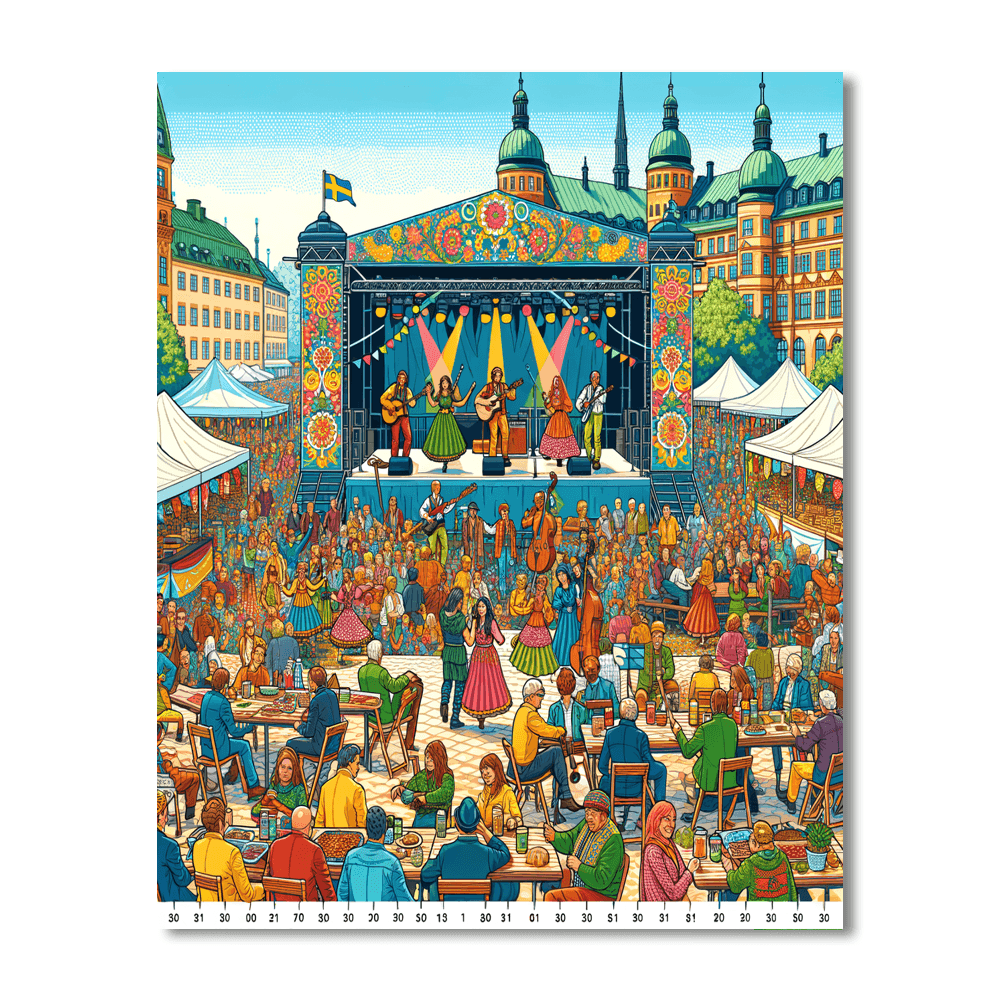 Norrkoping Festival Painting By Numbers Kit