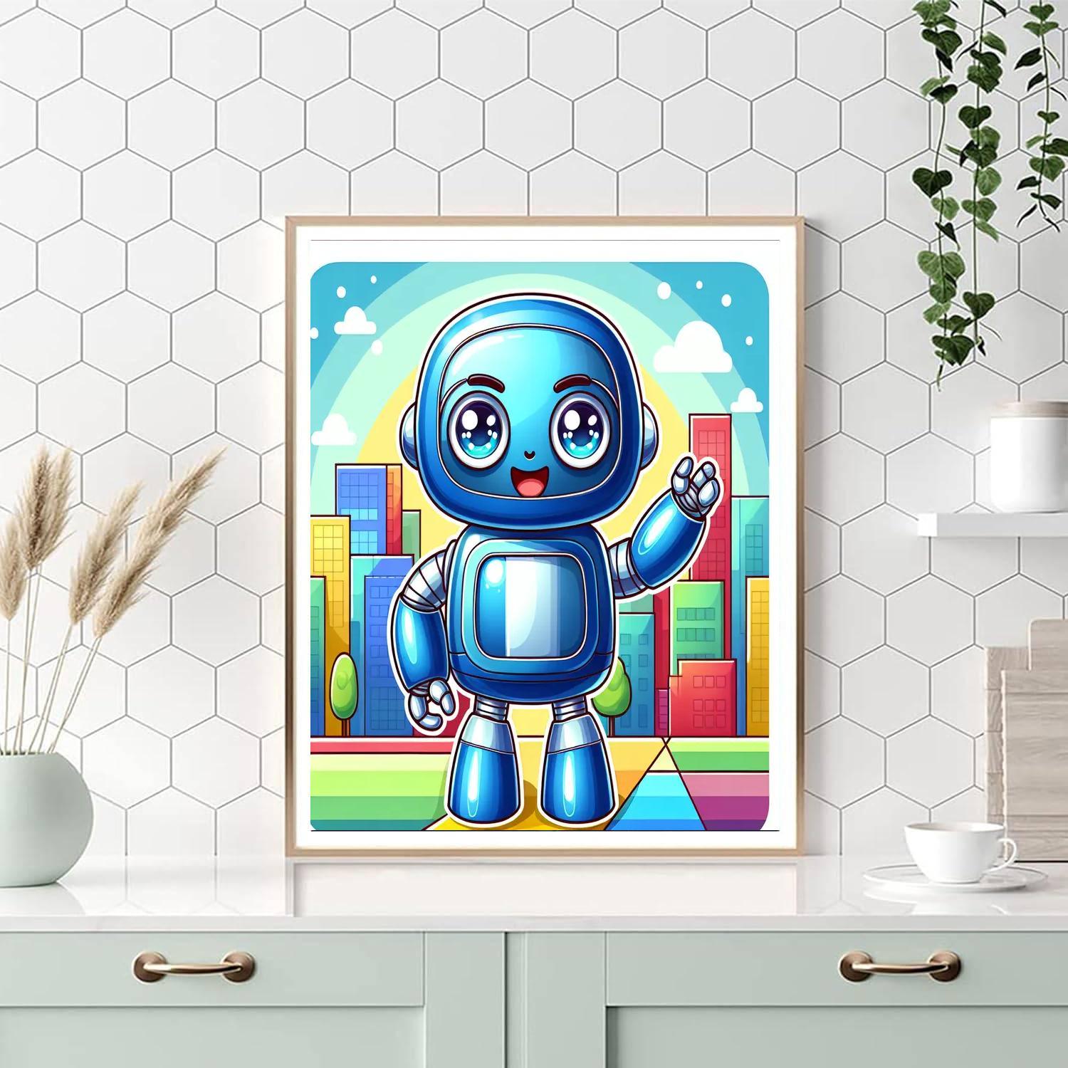 Robot Explorer Quest Paint By Numbers Kits