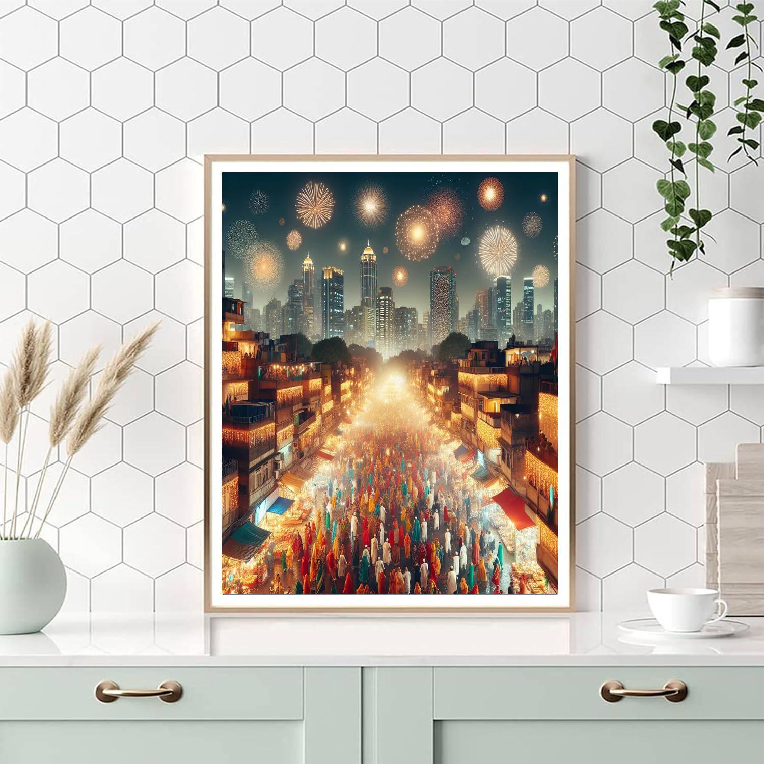 Diwali - Jaipur, India DIY Paint By Numbers