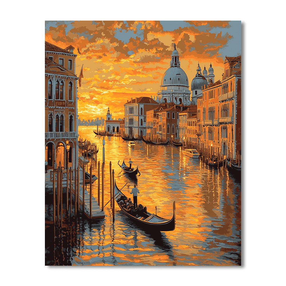 Canaletto Inspired Timeless Architecture  Paint By Numbers Art