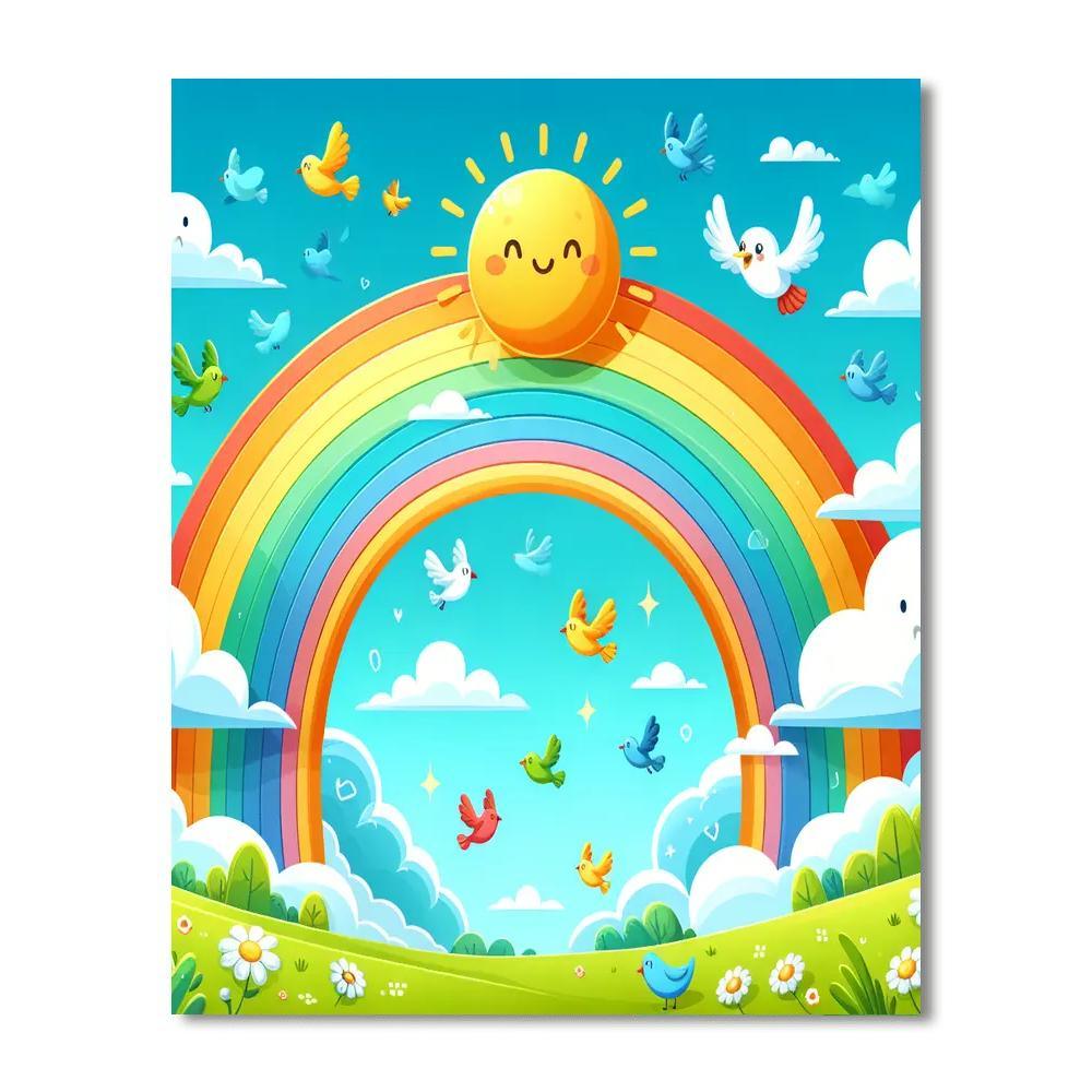Magical Sky Adventure Paint By Numbers Art