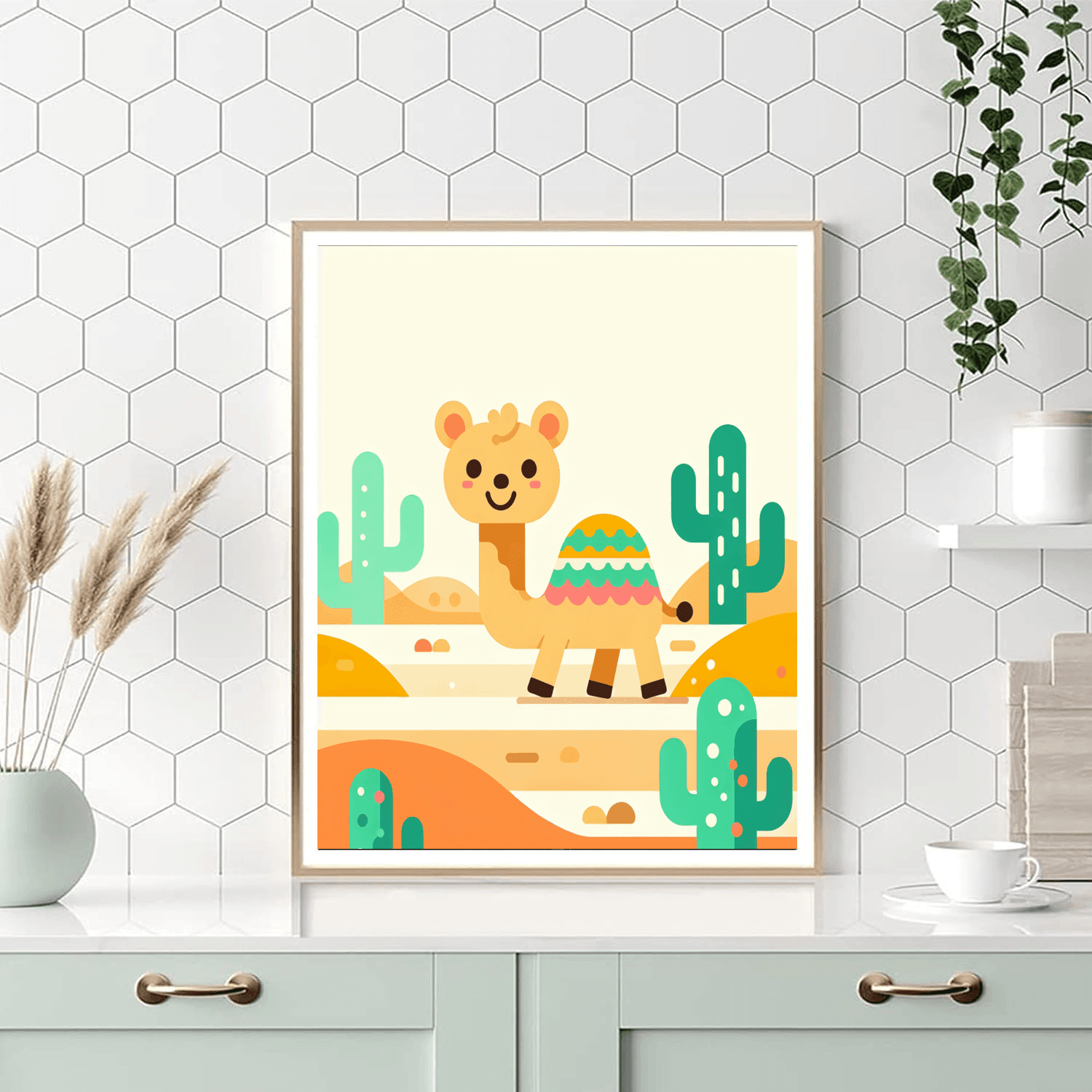 Colorful Camels Number Painting