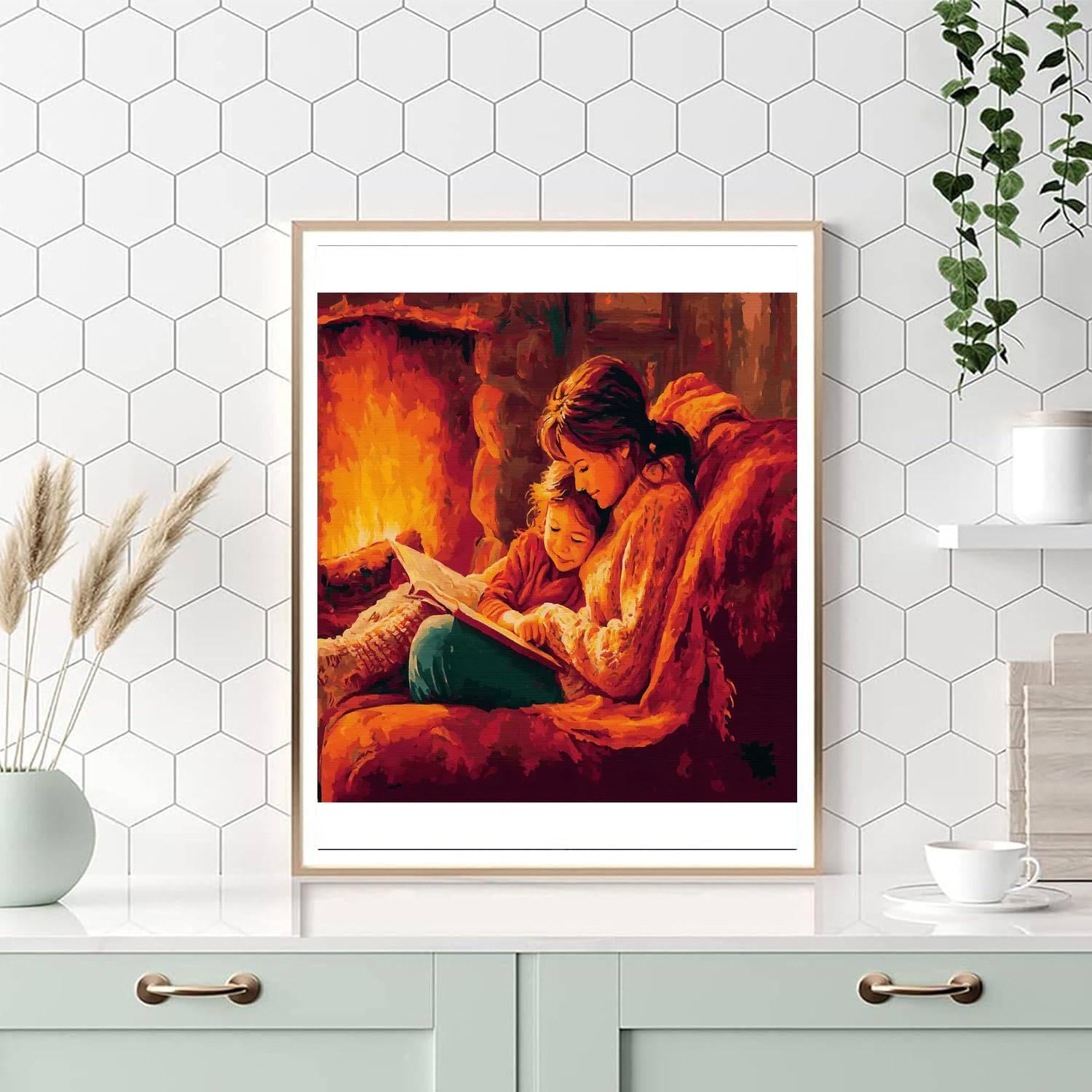 A Cozy Evening By The Fire Paint By Color