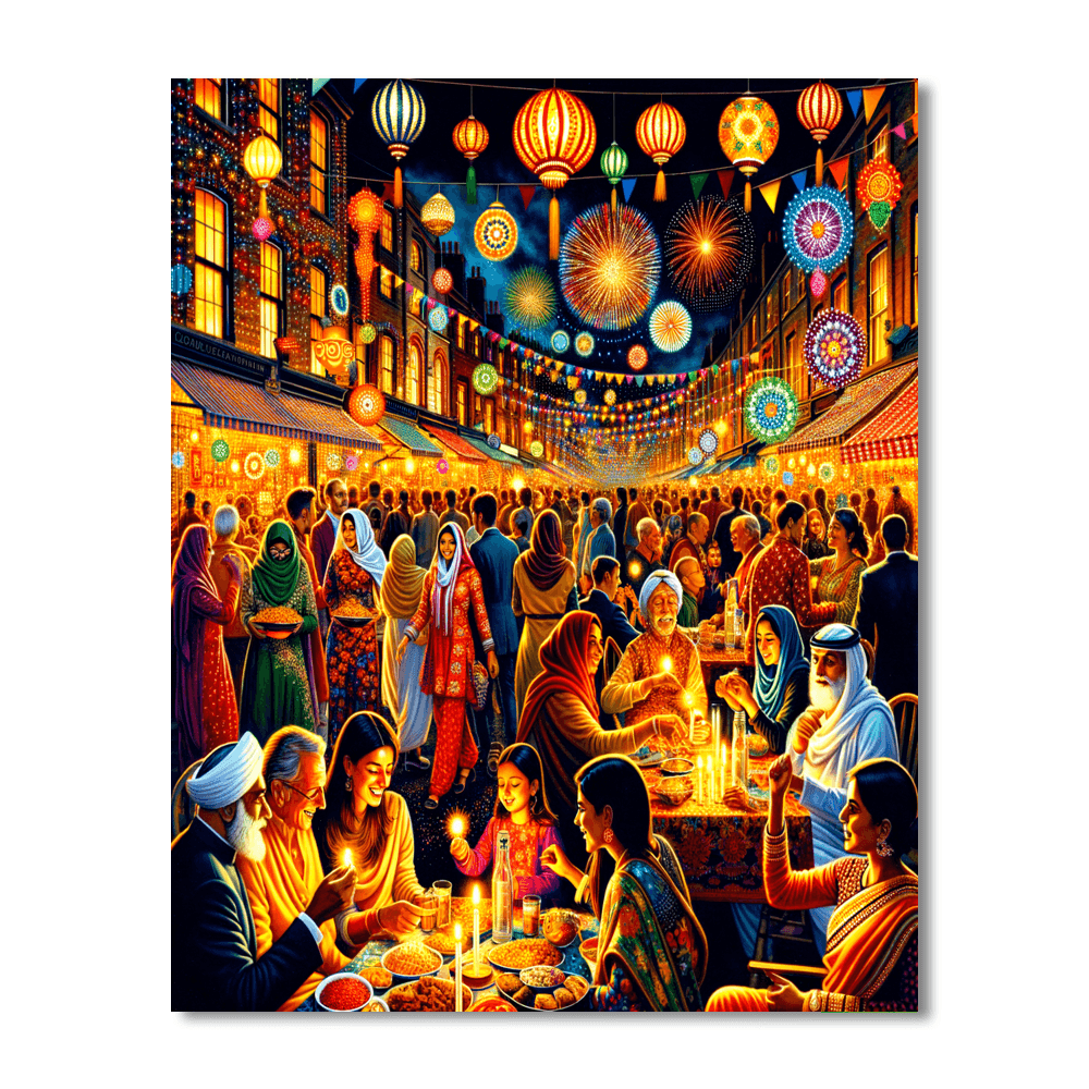 Diwali Festival - United Kingdom DIY Paint By Numbers