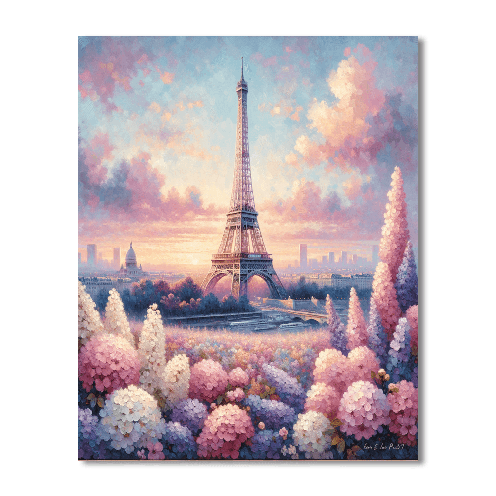 Dreamy Parisian Views Numbered Painting Kits